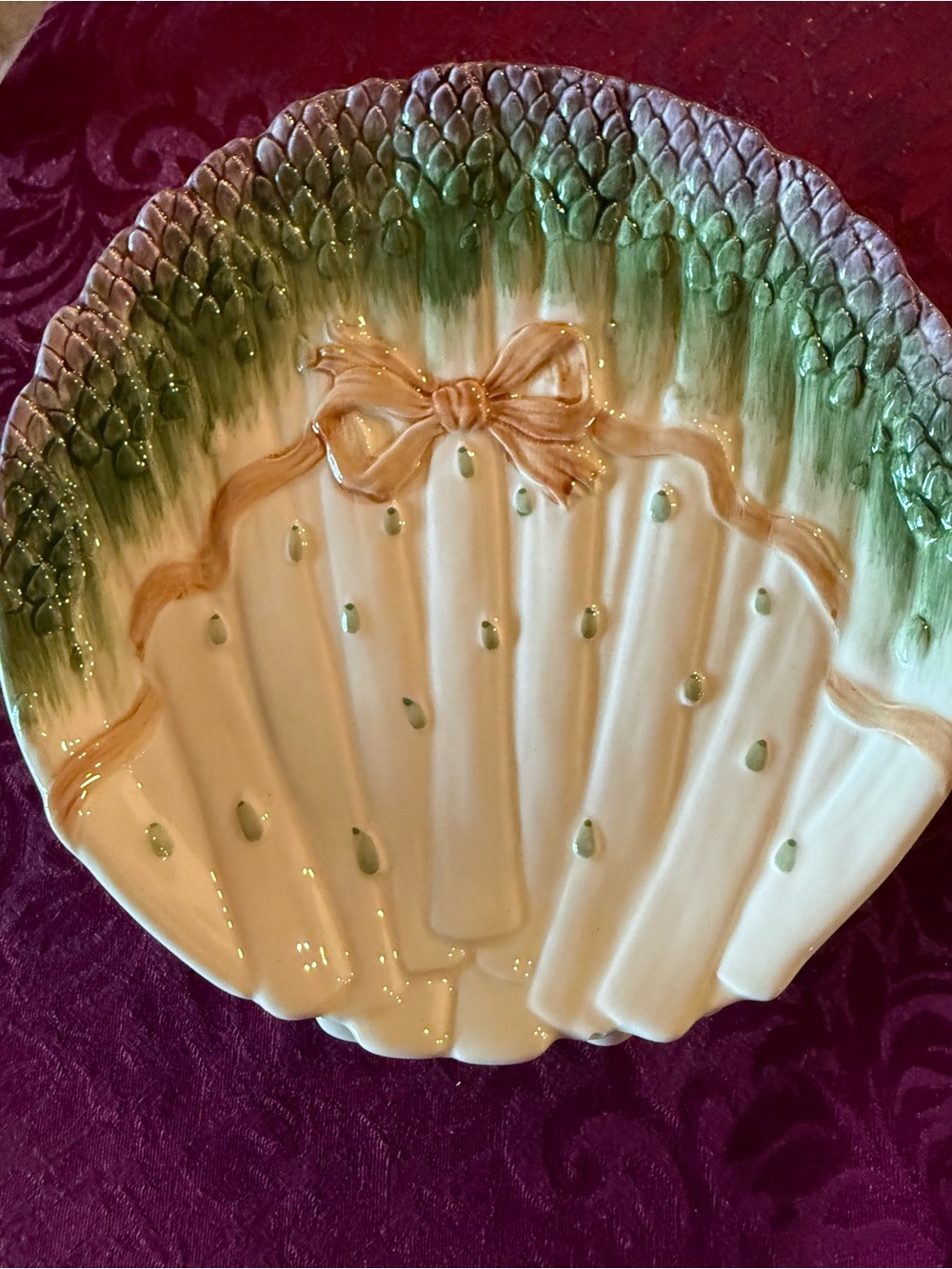 The Cultivated Garden by Shafford plate and cup set - Stunning Asparagus set. - Picture 2 of 5